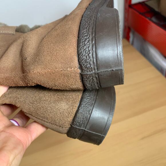 Yodelers Women's Brown Genuine Leather Boots Size 7 - Picture 14 of 14